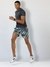 Men's Printed Lightweight Training Shorts Grey