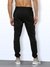 Men's Solid Breathable Gym Track Pants Black