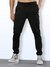 Men's Solid Breathable Gym Track Pants Black
