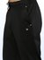 Men's Solid Breathable Gym Track Pants Black