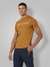 Men's Thermoregulated Quick wicking Crew neck T-shirt Brown