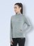 Women's All Weather High Neck Gym Jacket Grey