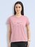Women's Premium Combed Cotton Printed T-Shirt Pink