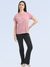 Women's Premium Combed Cotton Printed T-Shirt Pink
