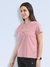 Women's Premium Combed Cotton Printed T-Shirt Pink