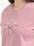 Women's Premium Combed Cotton Printed T-Shirt Pink