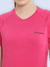 Women's Anti odor quick dry Round Neck Gym T-Shirt Magenta