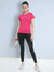 Women's Anti odor quick dry Round Neck Gym T-Shirt Magenta