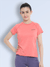 Women's Anti odor quick dry Round Neck Gym T-Shirt Peach