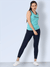 Women's High Waisted Squat Proof Sports Leggings Navy