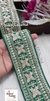 Exquisite Pearl   Dark Green Embroidered Lace
