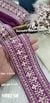 Magenta Floral Zari Embroidery Lace