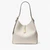 Deco Colorblocked Pebbled Leather Large Shoulder Bag