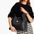 Deco Pebbled Leather Large Shoulder Bag