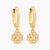 Heritage Bloom Huggie Drop Earrings