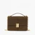 Deco Suede Chain Shoulder Bag