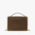 Deco Suede Chain Shoulder Bag