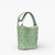 Halo Studded Fine Grain Leather Mini Bucket