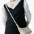 Halo Studded Fine Grain Leather Crossbody