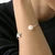 Spade Flower Pearl Cuff