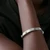 Spade Flower Hinged Bangle