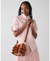 Halo Pleated Wave Mini Bucket Bag