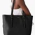 Do It All Fine Grain Leather Zip Tote Bag