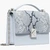 Deco Snake Embossed Chain Shoulder Bag