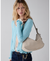 Loop Suede Large Shoulder Bag