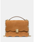 Deco Wavy Suede Chain Shoulder Bag