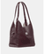 Deco Croc Embossed Large Shoulder Bag