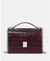 Deco Croc Embossed Chain Shoulder Bag