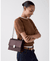 Deco Croc Embossed Chain Shoulder Bag