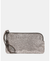 Zippy Metallic Dot Suede Wristlet