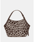 Deco giraffe printed haircalf small tulip tote