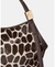Deco giraffe printed haircalf small tulip tote