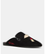 Downtown Lipstick Suede Mule Flat