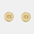 Signature C Disc Stud Earrings