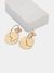 Gold Disc Earrings