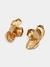 Gold Petal Earrings