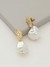 Gold Bling Baroque Earrings
