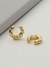 Gold Bling Jagged Earrings