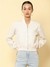White Basics Athleisure Bomber Jacket