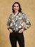 Silver Amber Bomber Jacket