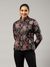 Black Flavia Floral Puffer Jacket
