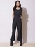 Black Fashion Flair Jumpsuit