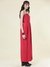 Red Bugle Cord Jumpsuit