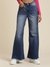 Indigo Blue Denim Drift Wide-Leg Jeans