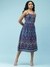 Navy Colette Midi Dress