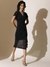 Black Antalya Midi Dress